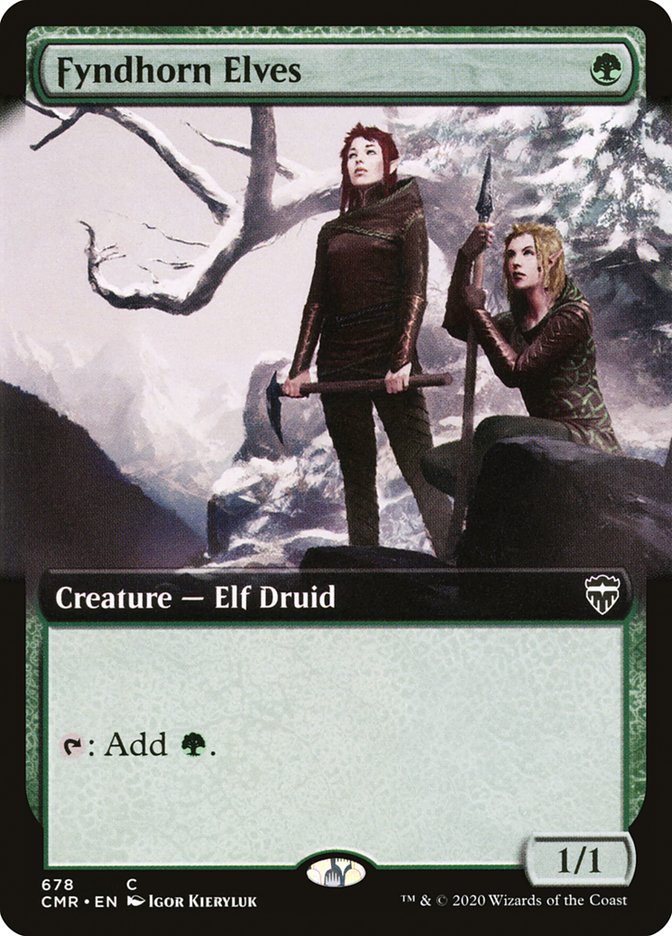 Fyndhorn Elves (Extended Art) [Commander Legends] MTG Single Magic: The Gathering    | Red Claw Gaming
