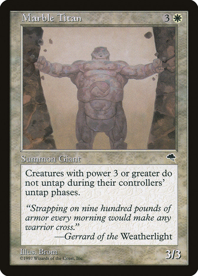 Marble Titan [Tempest] MTG Single Magic: The Gathering    | Red Claw Gaming