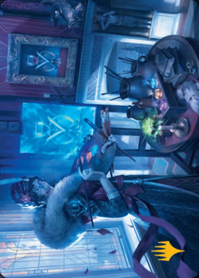 Flawless Forgery Art Card (Gold-Stamped Signature) [Streets of New Capenna Art Series] MTG Single Magic: The Gathering    | Red Claw Gaming