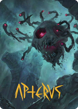 Ghastly Death Tyrant Art Card (Gold-Stamped Signature) [Commander Legends: Battle for Baldur's Gate Art Series] MTG Single Magic: The Gathering    | Red Claw Gaming