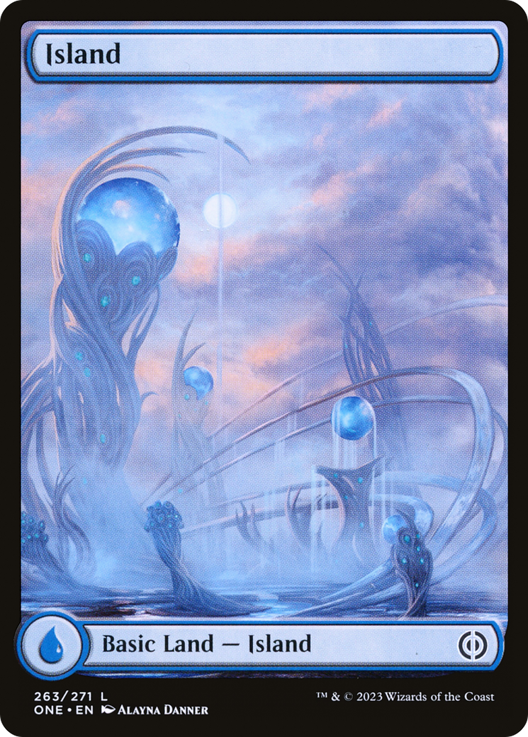 Island (263) (Full-Art) [Phyrexia: All Will Be One] MTG Single Magic: The Gathering    | Red Claw Gaming