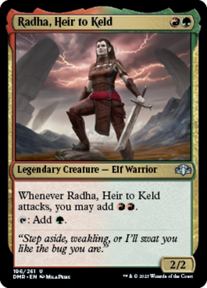 Radha, Heir to Keld [Dominaria Remastered] MTG Single Magic: The Gathering    | Red Claw Gaming
