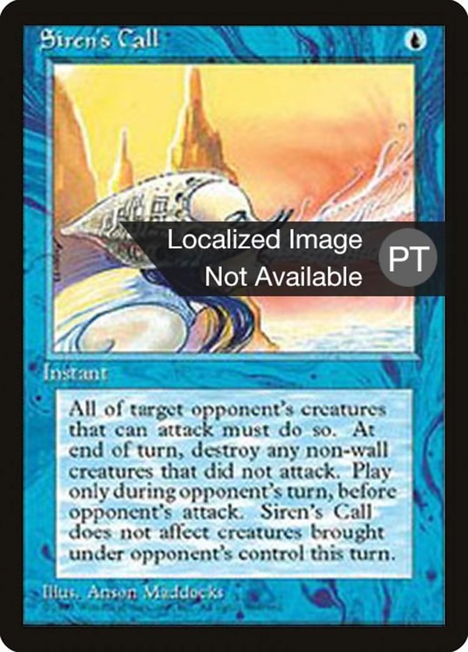 Siren's Call [Fourth Edition (Foreign Black Border)] MTG Single Magic: The Gathering    | Red Claw Gaming