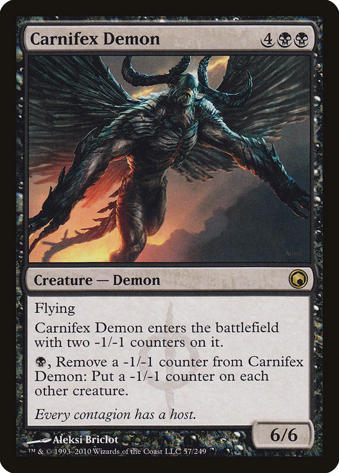 Carnifex Demon [Scars of Mirrodin] MTG Single Magic: The Gathering    | Red Claw Gaming