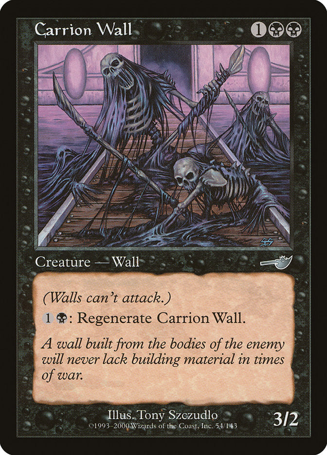Carrion Wall [Nemesis] MTG Single Magic: The Gathering    | Red Claw Gaming