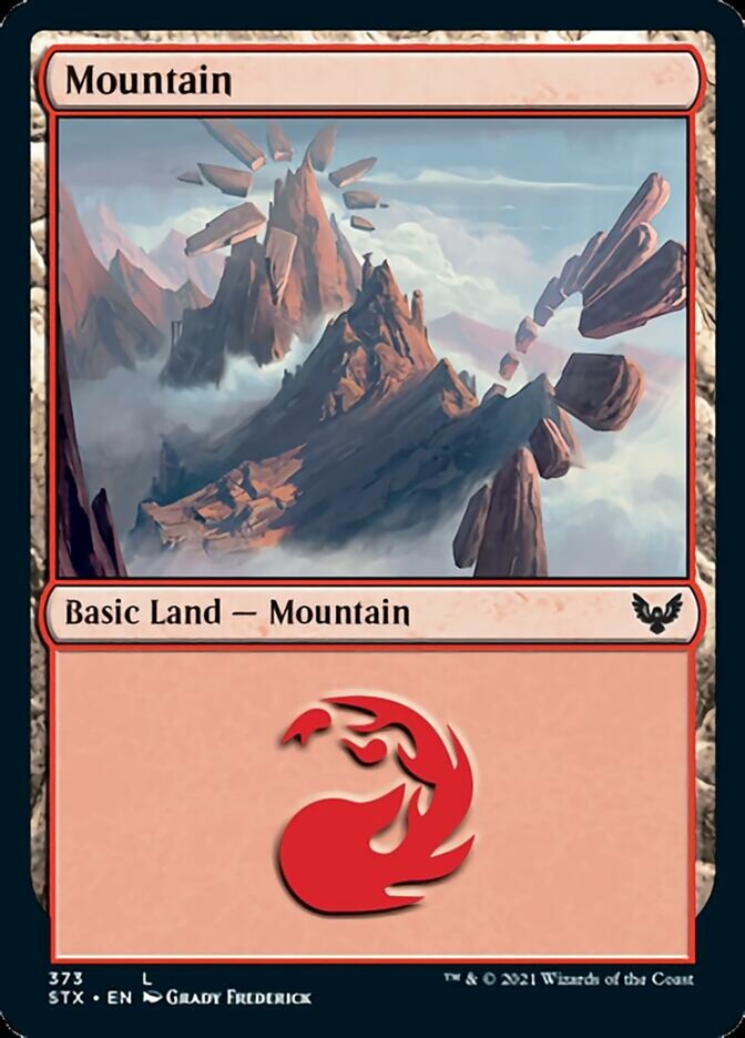 Mountain (373) [Strixhaven: School of Mages] MTG Single Magic: The Gathering    | Red Claw Gaming