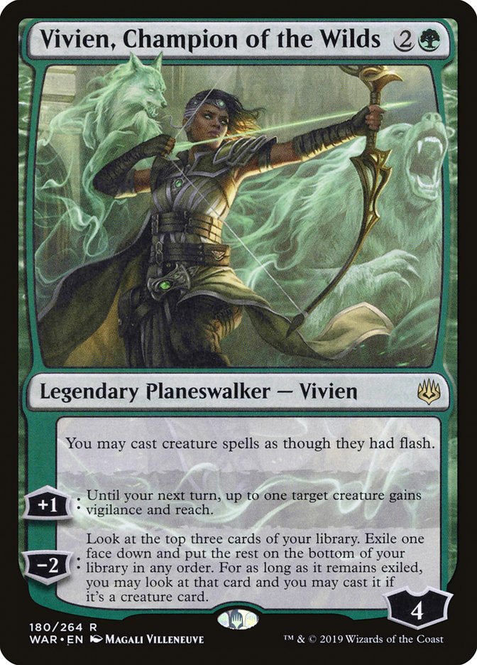 Vivien, Champion of the Wilds [War of the Spark] MTG Single Magic: The Gathering    | Red Claw Gaming