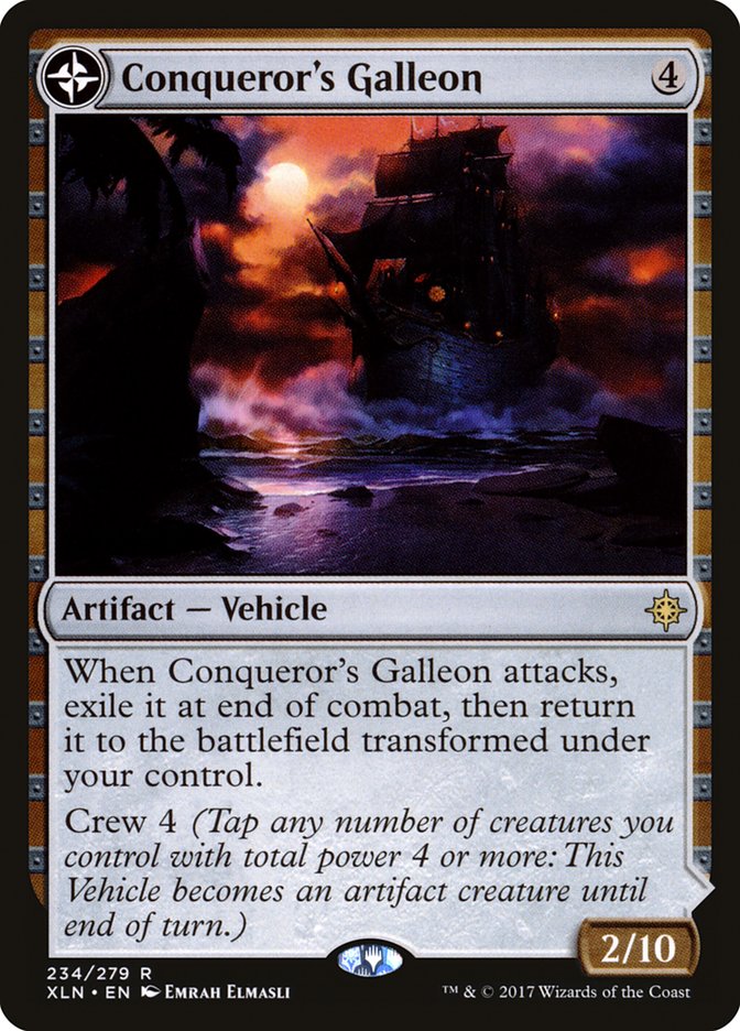Conqueror's Galleon // Conqueror's Foothold [Ixalan] MTG Single Magic: The Gathering    | Red Claw Gaming