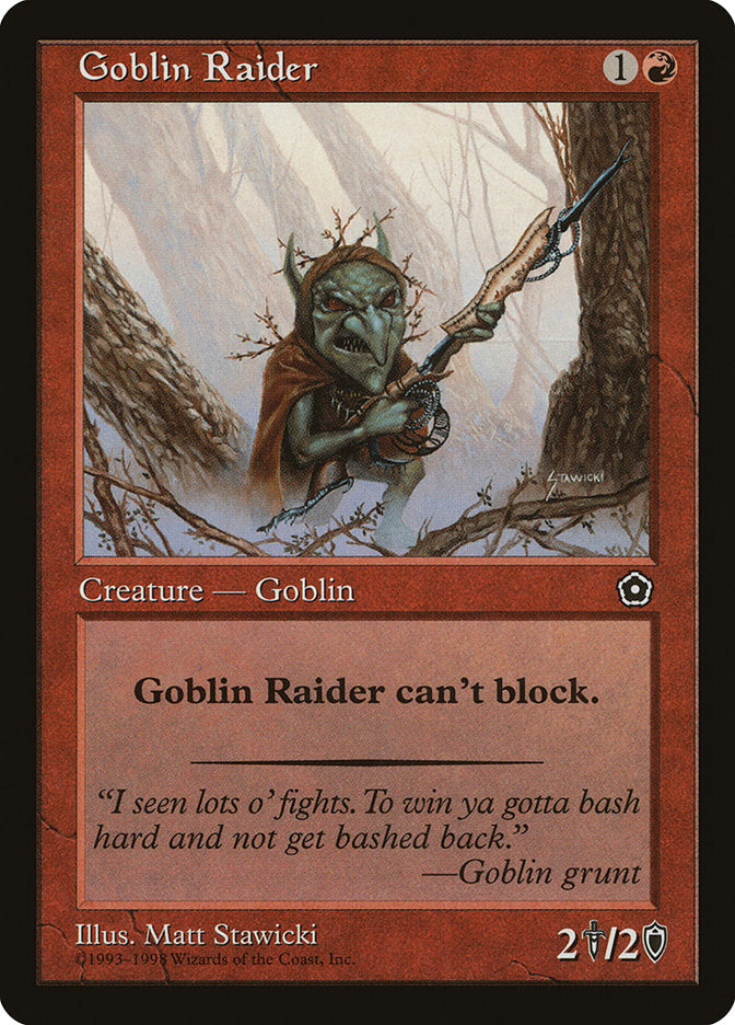 Goblin Raider [Portal Second Age] MTG Single Magic: The Gathering    | Red Claw Gaming