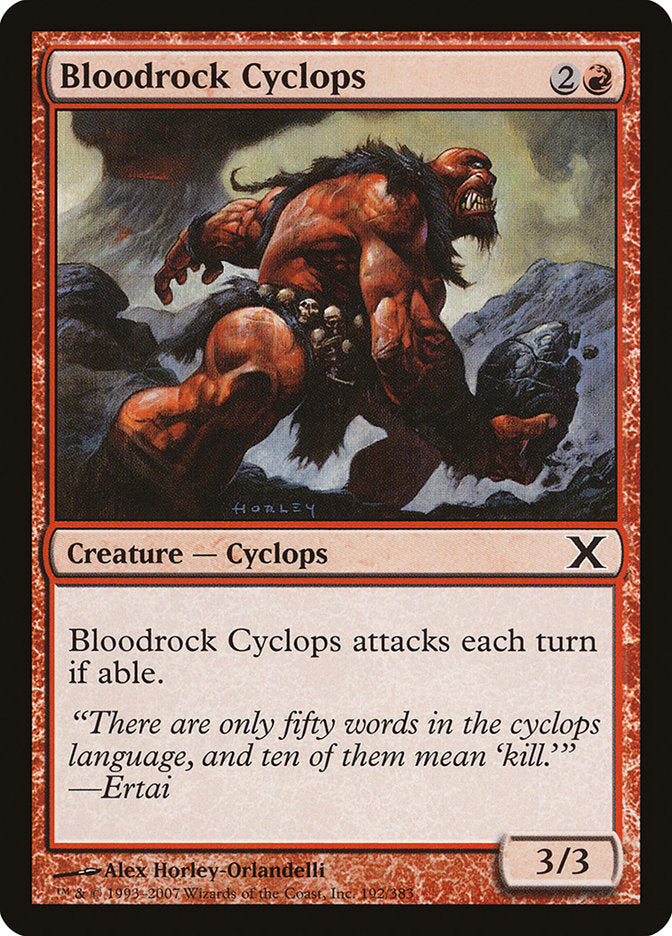 Bloodrock Cyclops [Tenth Edition] MTG Single Magic: The Gathering    | Red Claw Gaming