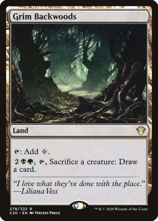 Grim Backwoods [Commander 2020] MTG Single Magic: The Gathering    | Red Claw Gaming