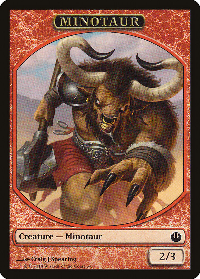 Minotaur Token [Journey into Nyx Tokens] MTG Single Magic: The Gathering    | Red Claw Gaming