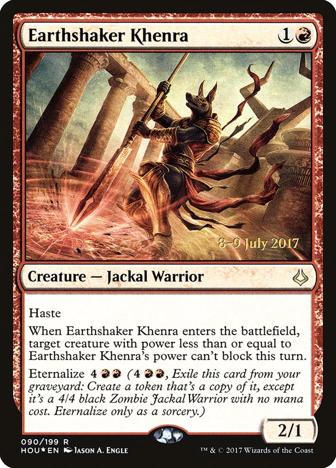 Earthshaker Khenra [Hour of Devastation Prerelease Promos] MTG Single Magic: The Gathering    | Red Claw Gaming