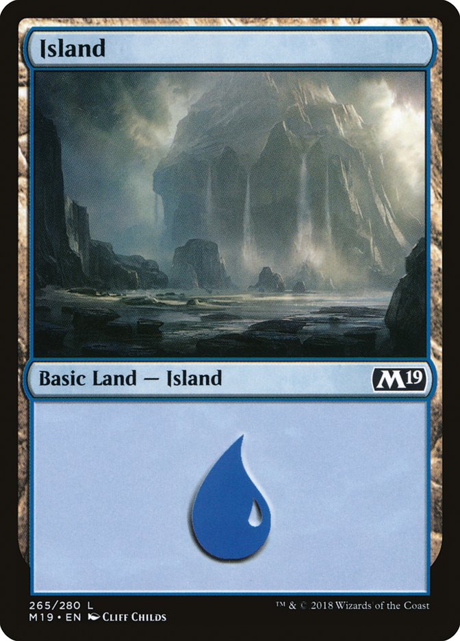 Island (265) [Core Set 2019] MTG Single Magic: The Gathering    | Red Claw Gaming
