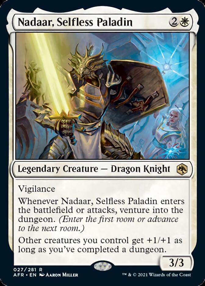 Nadaar, Selfless Paladin [Dungeons & Dragons: Adventures in the Forgotten Realms] MTG Single Magic: The Gathering    | Red Claw Gaming