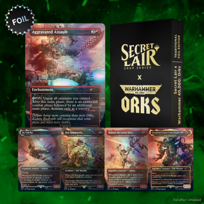 Secret Lair x Warhammer 40,000: Orks Foil Sealed Magic the Gathering Wizards of the Coast    | Red Claw Gaming
