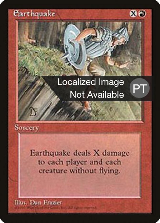 Earthquake [Fourth Edition (Foreign Black Border)] MTG Single Magic: The Gathering    | Red Claw Gaming