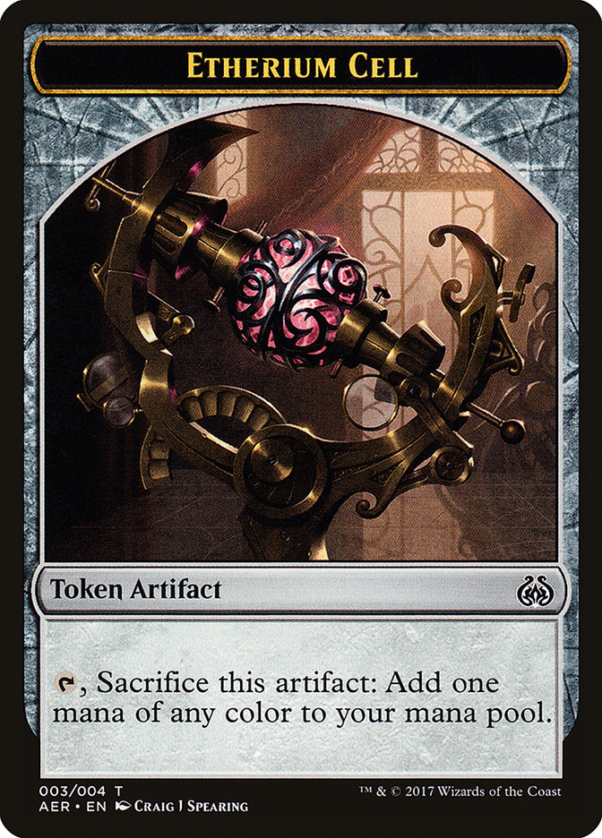 Etherium Cell Token [Aether Revolt Tokens] MTG Single Magic: The Gathering    | Red Claw Gaming