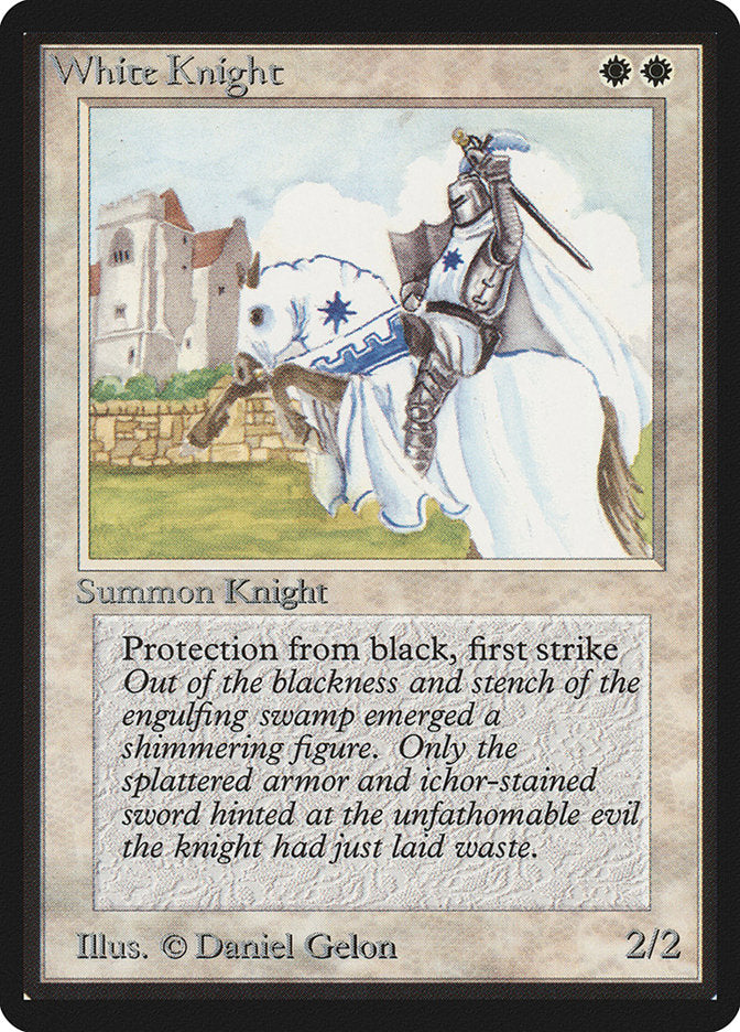 White Knight [Beta Edition] MTG Single Magic: The Gathering    | Red Claw Gaming