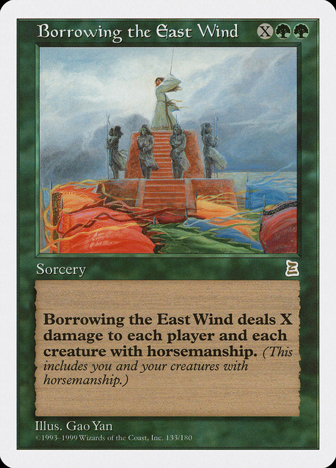 Borrowing the East Wind [Portal Three Kingdoms] MTG Single Magic: The Gathering    | Red Claw Gaming