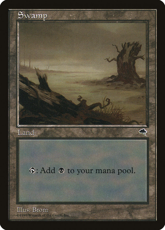 Swamp (Black Sky) [Tempest] MTG Single Magic: The Gathering    | Red Claw Gaming