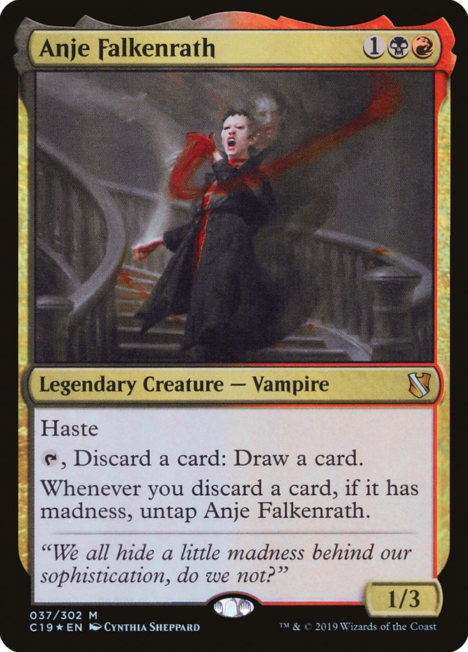 Anje Falkenrath [Commander 2019] MTG Single Magic: The Gathering    | Red Claw Gaming