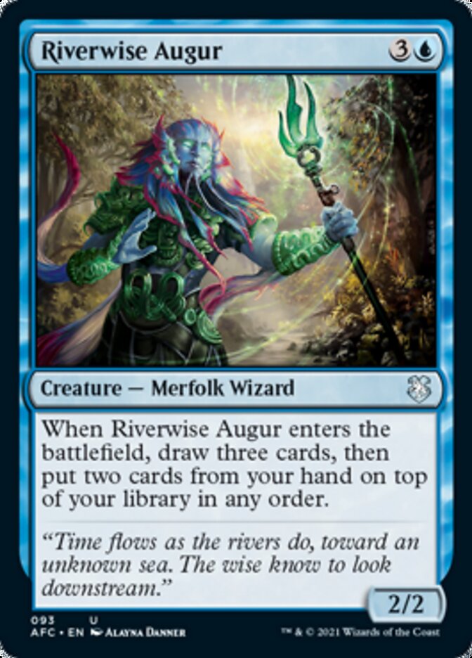 Riverwise Augur [Dungeons & Dragons: Adventures in the Forgotten Realms Commander] MTG Single Magic: The Gathering    | Red Claw Gaming