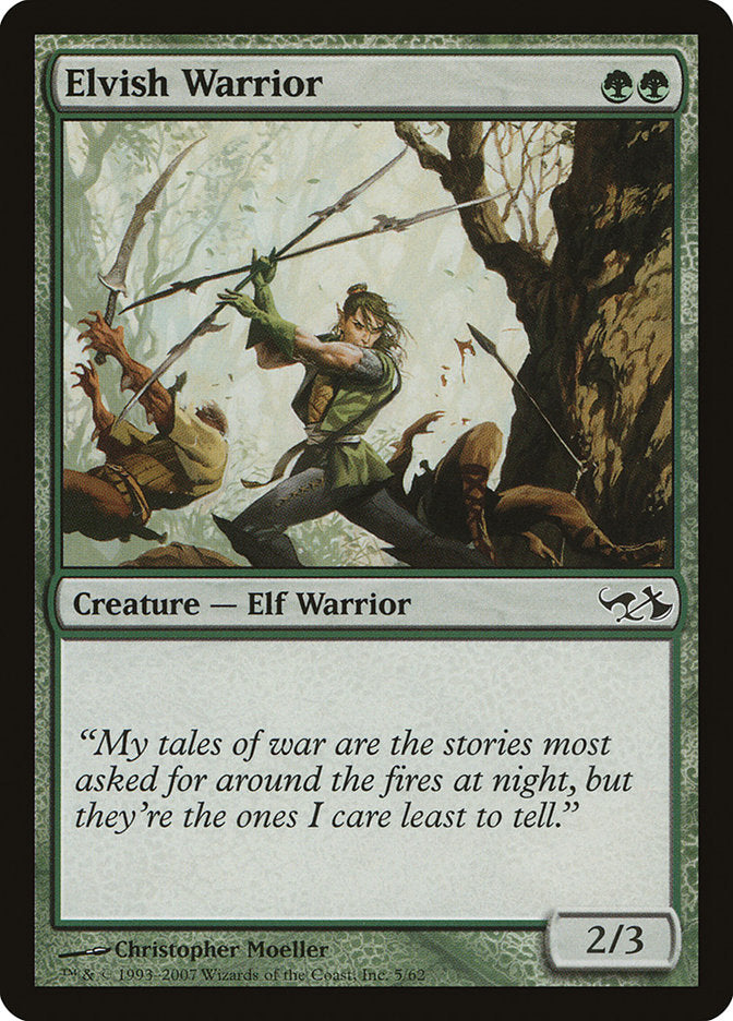 Elvish Warrior [Duel Decks: Elves vs. Goblins] MTG Single Magic: The Gathering    | Red Claw Gaming