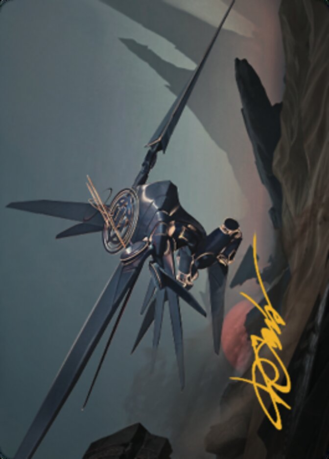 Steel Seraph Art Card (Gold-Stamped Signature) [The Brothers' War Art Series] MTG Single Magic: The Gathering    | Red Claw Gaming