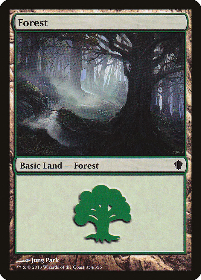 Forest (354) [Commander 2013] MTG Single Magic: The Gathering    | Red Claw Gaming