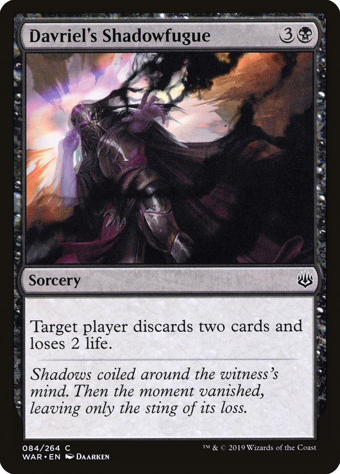 Davriel's Shadowfugue [War of the Spark] MTG Single Magic: The Gathering    | Red Claw Gaming