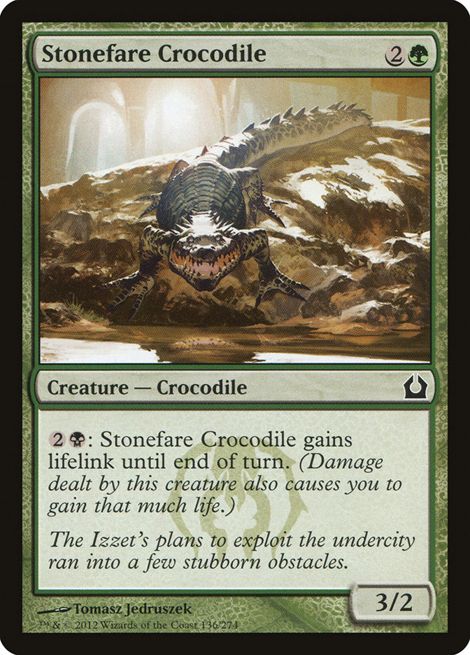 Stonefare Crocodile [Return to Ravnica] MTG Single Magic: The Gathering    | Red Claw Gaming