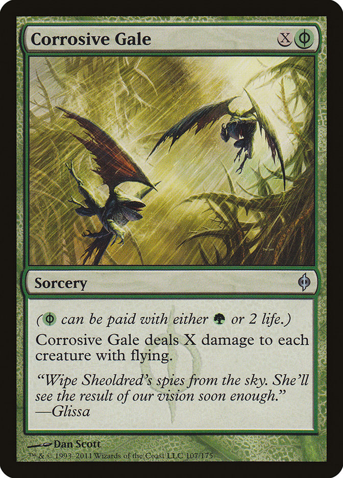 Corrosive Gale [New Phyrexia] MTG Single Magic: The Gathering    | Red Claw Gaming