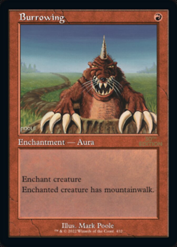 Burrowing (Retro) [30th Anniversary Edition] MTG Single Magic: The Gathering    | Red Claw Gaming