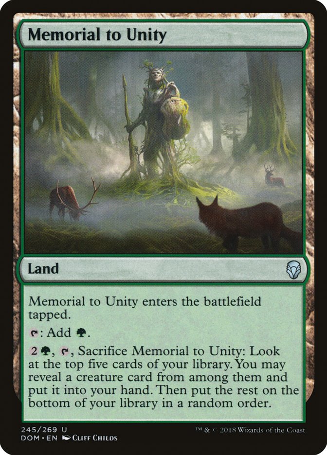 Memorial to Unity [Dominaria] MTG Single Magic: The Gathering    | Red Claw Gaming