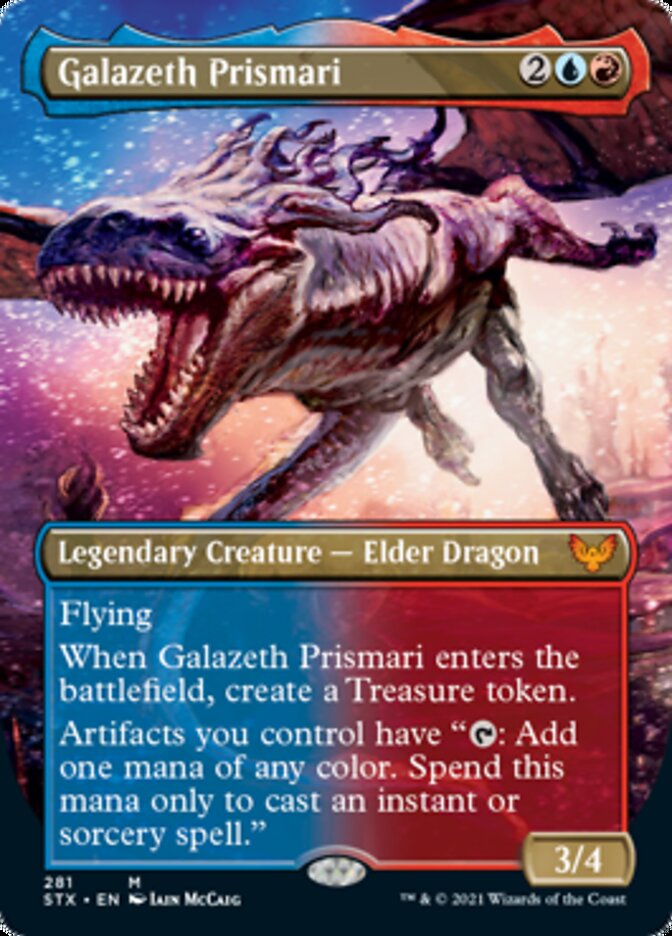 Galazeth Prismari (Borderless Alternate Art) [Strixhaven: School of Mages] MTG Single Magic: The Gathering    | Red Claw Gaming