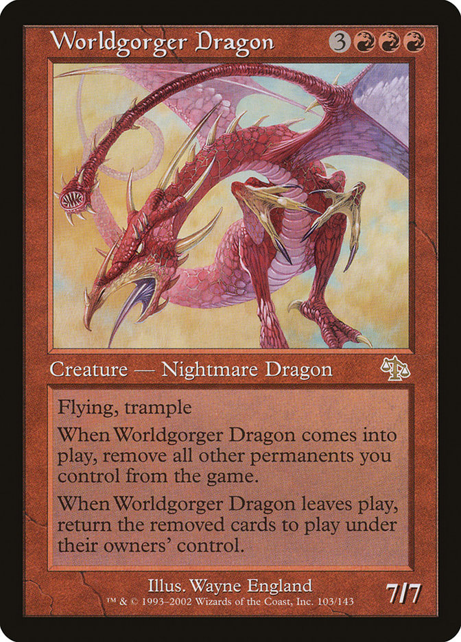 Worldgorger Dragon [Judgment] MTG Single Magic: The Gathering    | Red Claw Gaming