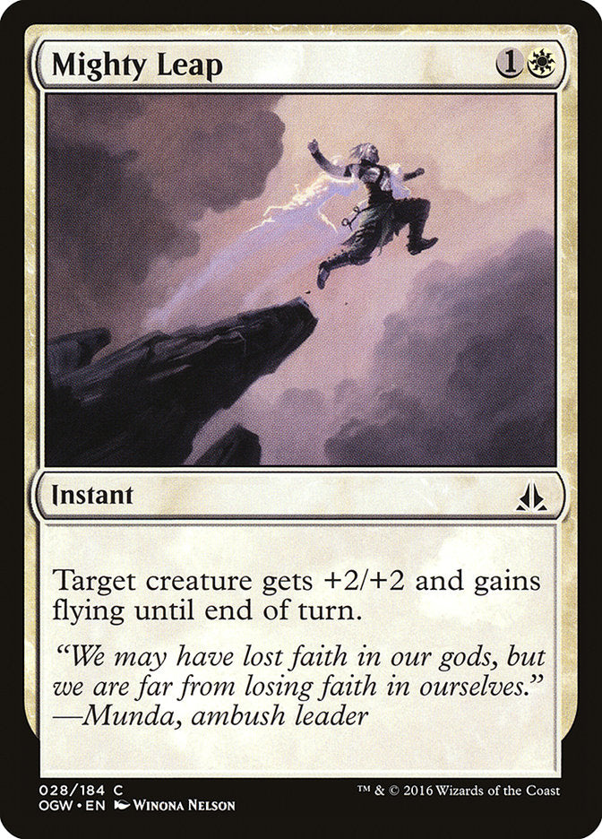 Mighty Leap [Oath of the Gatewatch] MTG Single Magic: The Gathering    | Red Claw Gaming