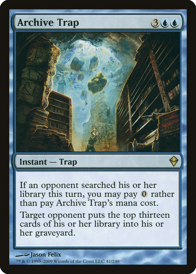 Archive Trap [Zendikar] MTG Single Magic: The Gathering    | Red Claw Gaming
