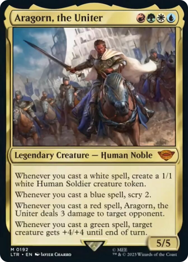 Aragorn, the Uniter [The Lord of the Rings: Tales of Middle-Earth] MTG Single Magic: The Gathering    | Red Claw Gaming