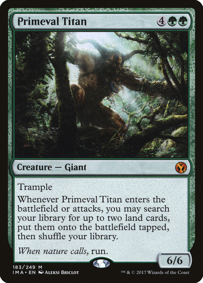 Primeval Titan [Iconic Masters] MTG Single Magic: The Gathering    | Red Claw Gaming