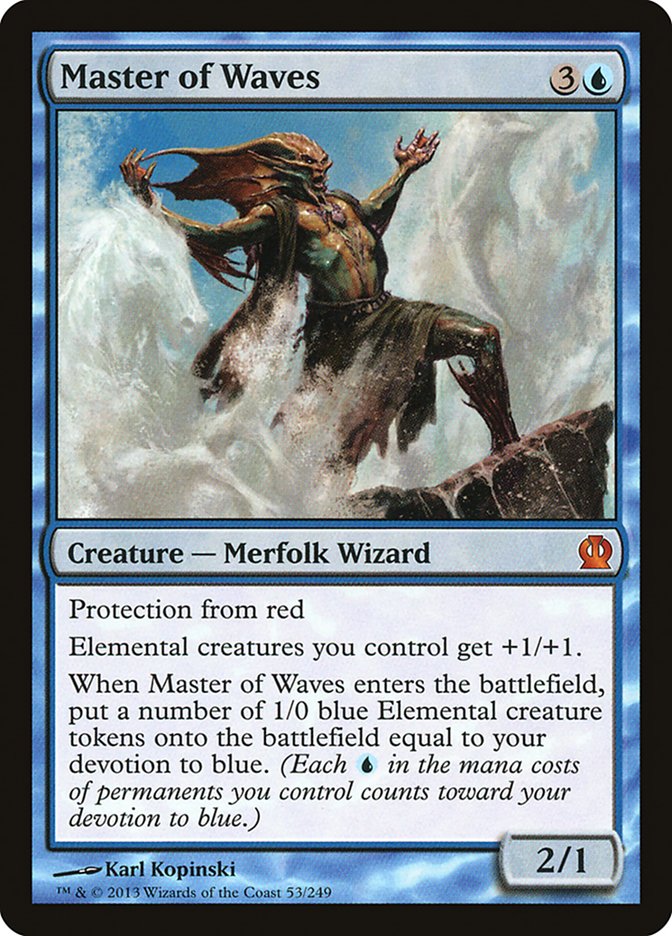 Master of Waves [Theros] MTG Single Magic: The Gathering    | Red Claw Gaming