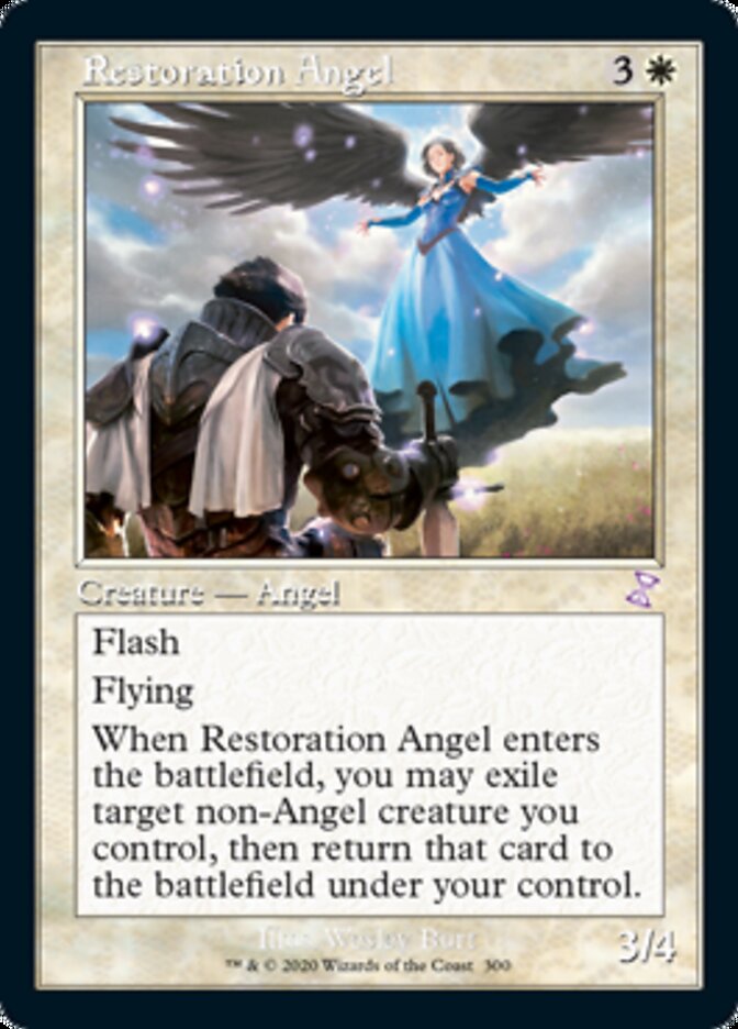 Restoration Angel (Timeshifted) [Time Spiral Remastered] MTG Single Magic: The Gathering    | Red Claw Gaming