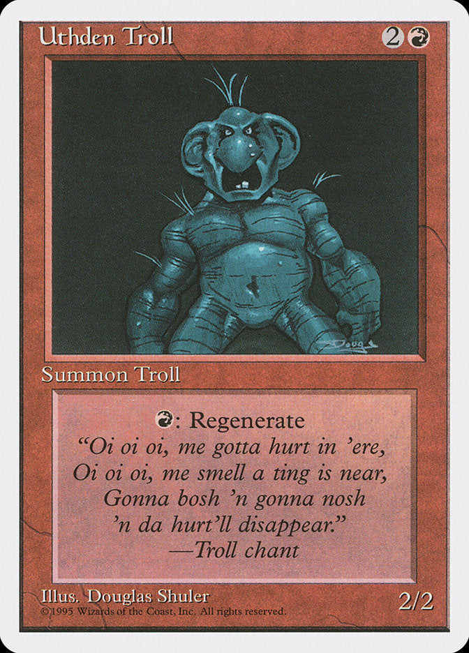 Uthden Troll [Fourth Edition] MTG Single Magic: The Gathering    | Red Claw Gaming