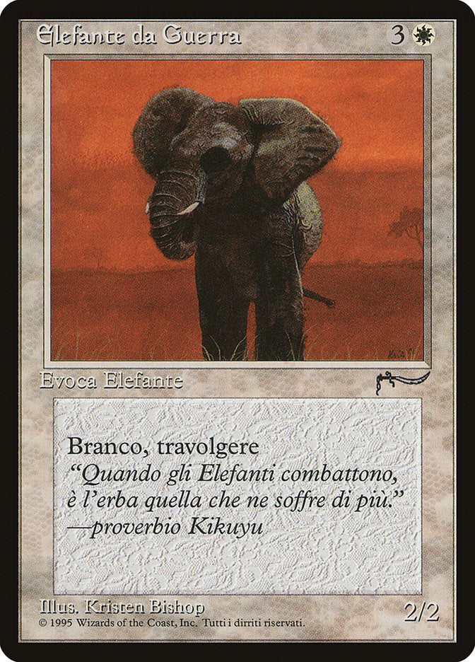 War Elephant (Italian) - "Elefante da Guerra" [Rinascimento] MTG Single Magic: The Gathering    | Red Claw Gaming