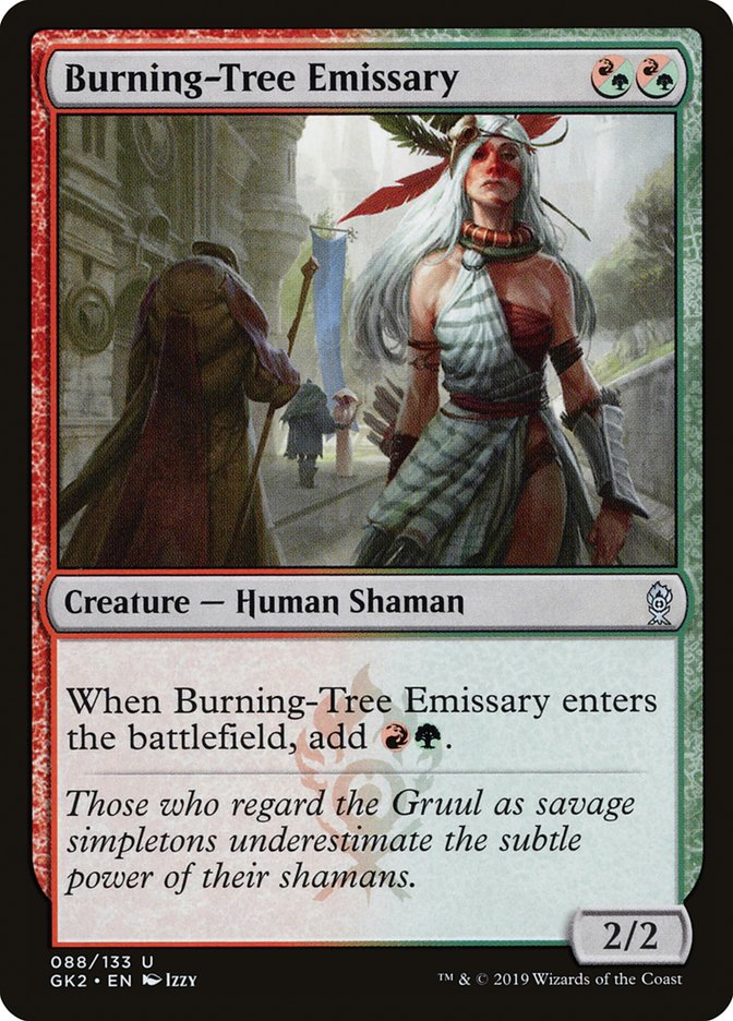 Burning-Tree Emissary [Ravnica Allegiance Guild Kit] MTG Single Magic: The Gathering    | Red Claw Gaming