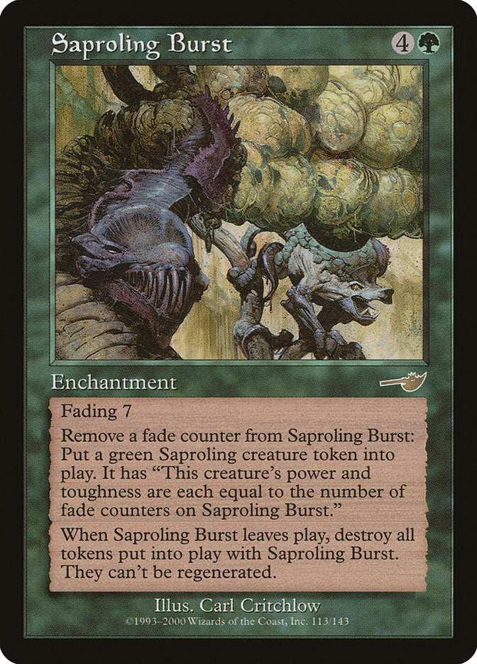 Saproling Burst [Nemesis] MTG Single Magic: The Gathering    | Red Claw Gaming