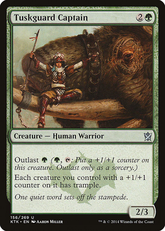 Tuskguard Captain [Khans of Tarkir] MTG Single Magic: The Gathering    | Red Claw Gaming