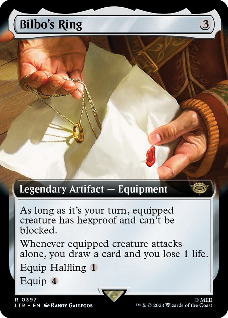 Bilbo's Ring (Extended Art) [The Lord of the Rings: Tales of Middle-Earth] MTG Single Magic: The Gathering    | Red Claw Gaming