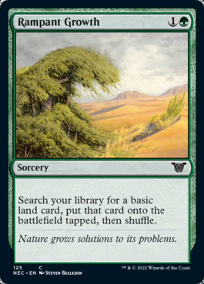 Rampant Growth [Kamigawa: Neon Dynasty Commander] MTG Single Magic: The Gathering    | Red Claw Gaming